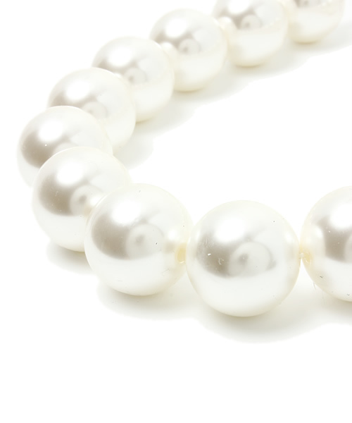 WEGO(ウィゴー)の「WEGO/ビッグパールネックレス(ネックレス・レディース・ホワイト・FREE)」の3枚目の写真