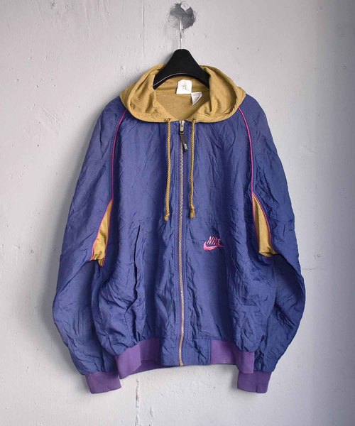 Nike ナイキ の ヴィンテージ古着 90 S Nike ナイキ フード付き フルジップナイロンジャケット ナイロンジャケット Wear