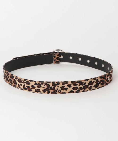 WEGO（ウィゴー）の「WEGO/レオパード柄リングベルト（ベルト・レディース・その他1・FREE）」の2枚目の写真