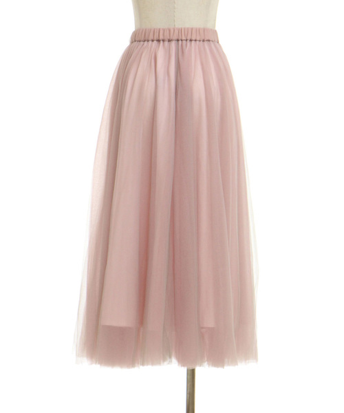 lissi Boutique（リージーブティック）の「チュールロングスカート（スカート・レディース・ブラウン系その他/スモークピンク/グレー系その他・FREE）」の20枚目の写真