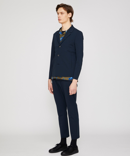 ATTACHMENT(アタッチメント)の「【ATTACHMENT】マットストレッチジャージ3BJKT(テーラードジャケット・メンズ・ブラック/ダークグリーン・1/2)」の18枚目の写真