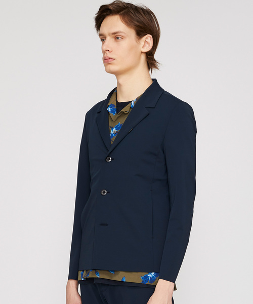 ATTACHMENT(アタッチメント)の「【ATTACHMENT】マットストレッチジャージ3BJKT(テーラードジャケット・メンズ・ブラック/ダークグリーン・1/2)」の15枚目の写真