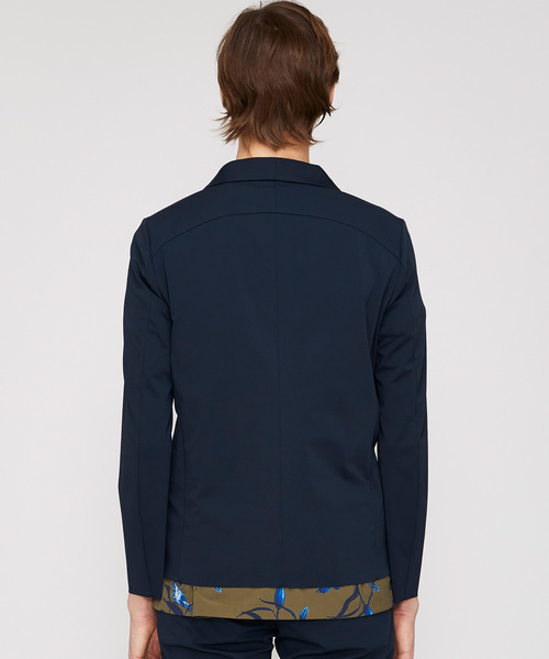 ATTACHMENT(アタッチメント)の「【ATTACHMENT】マットストレッチジャージ3BJKT(テーラードジャケット・メンズ・ブラック/ダークグリーン・1/2)」の14枚目の写真