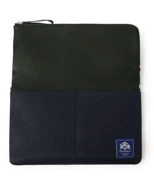 SHIPS（シップス）の「SC: Herdmans リネン ヘリンボーン クラッチバッグ（クラッチバッグ・メンズ・ベージュ/ブルー/ネイビー・ONE SIZE）」の6枚目の写真