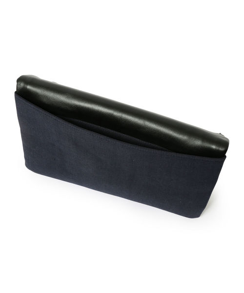 SHIPS（シップス）の「SC: Herdmans リネン ヘリンボーン クラッチバッグ（クラッチバッグ・メンズ・ベージュ/ブルー/ネイビー・ONE SIZE）」の5枚目の写真