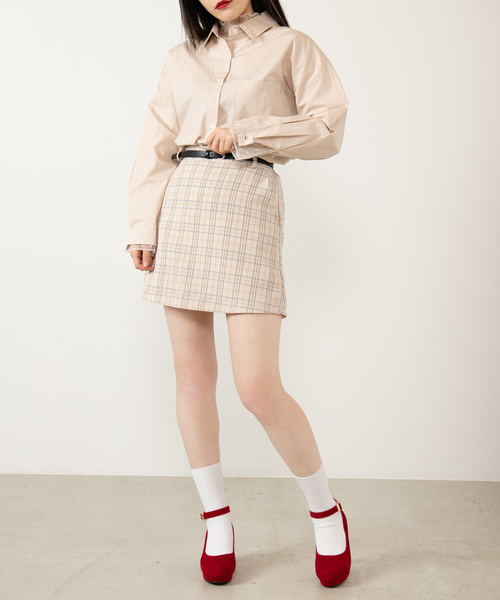 DING(ディング)の「DING/無地カラーシャツ(シャツ/ブラウス・レディース・ホワイト/ベージュ/ピンク・FREE)」の13枚目の写真