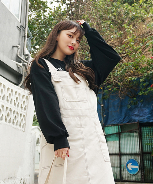 SONA(ソナ)の「SONYUNARA branche bankenトレーナー(スウェット・レディース・ブラック/ネイビー・FREE)」の1枚目の写真
