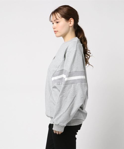 ROGER AND RAW（ロジャーアンドロウ）の「Roger&Raw/リブライン刺繍P/O（スウェット・レディース・ホワイト/ブラック/グレー・M）」の5枚目の写真