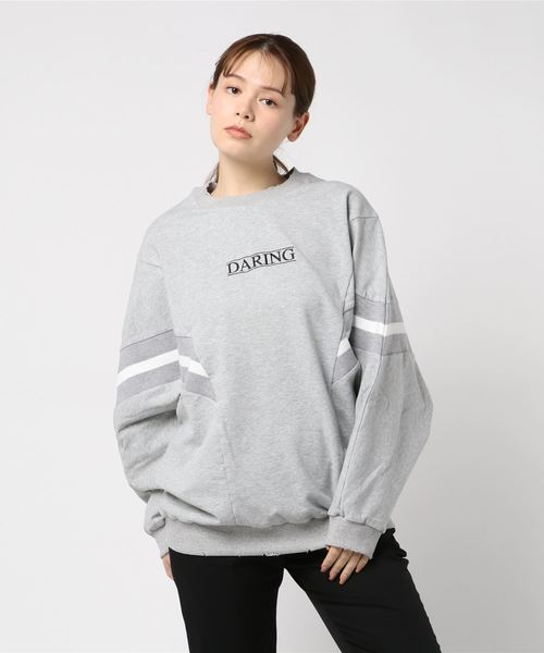 ROGER AND RAW（ロジャーアンドロウ）の「Roger&Raw/リブライン刺繍P/O（スウェット・レディース・ホワイト/ブラック/グレー・M）」の21枚目の写真