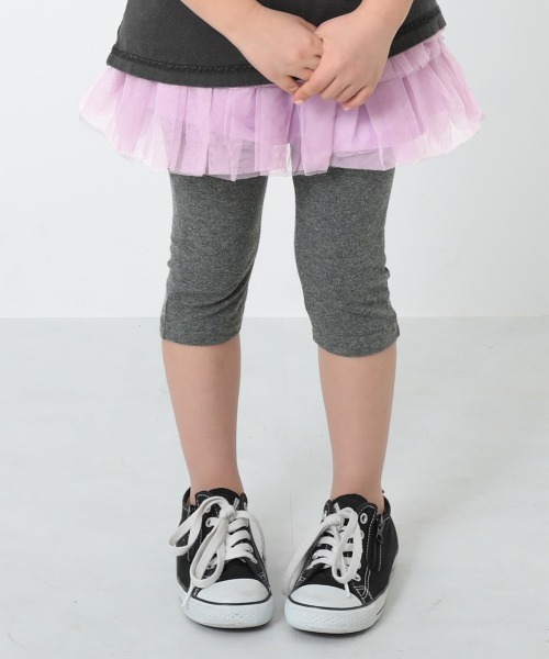 devirock(デビロック)の「6分丈2段チュチュスカッツ(スカート・キッズ・ブラック/ネイビー/ラベンダー/ライトパープル/スモークピンク・110cm/100cm/120cm/130cm/140cm/90cm/95cm/80cm)」の4枚目の写真