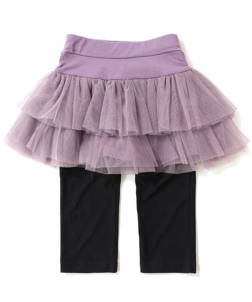 devirock(デビロック)の「6分丈2段チュチュスカッツ(スカート・キッズ・ブラック/ネイビー/ラベンダー/ライトパープル/スモークピンク・110cm/100cm/120cm/130cm/140cm/90cm/95cm/80cm)」の9枚目の写真
