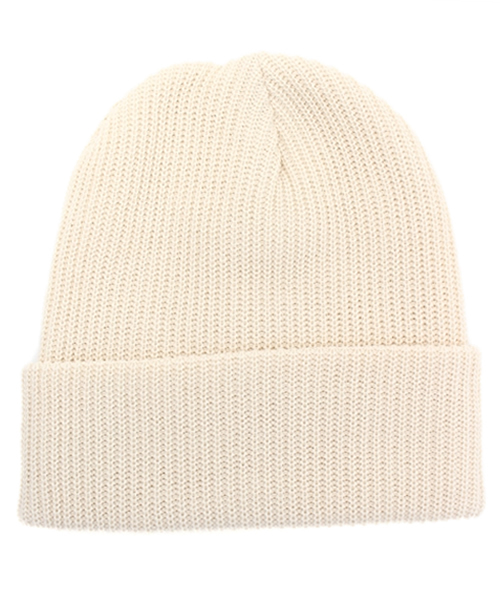 ROSE BUD（ローズバッド）の「(NY HAT)4511 COTTON CUFF CAP（ニットキャップ/ビーニー・レディース・ブラック/グレー/ナチュラル・ONE SIZE）」の3枚目の写真