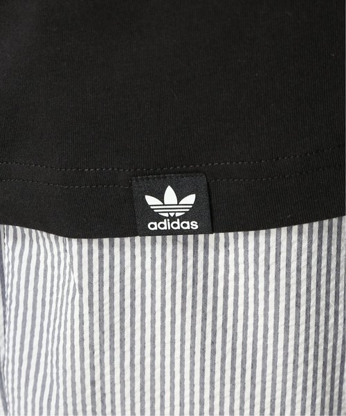 adidas(アディダス)の「adidas / アディダス MINI EMB TEE SUPERSTAR(Tシャツ/カットソー・メンズ・ブラック・SMALL/MEDIUM/LARGE)」の5枚目の写真