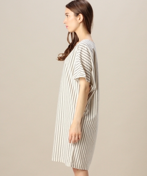 BEAUTY&YOUTH UNITED ARROWS（ビューティーアンドユースユナイテッドアローズ）の「BYSF ストライプ ヤッコワンピース ◆（ワンピース・レディース・オフホワイト/イエロー/ネイビー・フリー）」の13枚目の写真