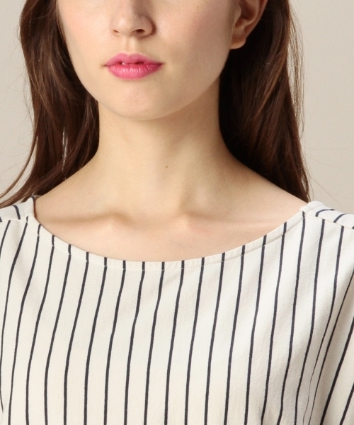 BEAUTY&YOUTH UNITED ARROWS（ビューティーアンドユースユナイテッドアローズ）の「BYSF ストライプ ヤッコワンピース ◆（ワンピース・レディース・オフホワイト/イエロー/ネイビー・フリー）」の5枚目の写真