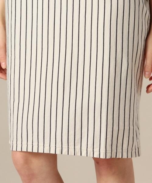 BEAUTY&YOUTH UNITED ARROWS（ビューティーアンドユースユナイテッドアローズ）の「BYSF ストライプ ヤッコワンピース ◆（ワンピース・レディース・オフホワイト/イエロー/ネイビー・フリー）」の7枚目の写真