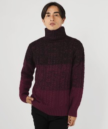 メンズのニット セーター レッド 赤色系 ボーダー柄 ファッション通販 Zozotown