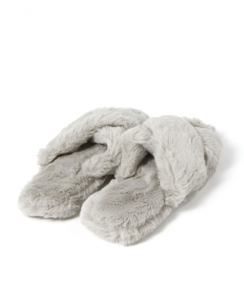 BAYFLOW（ベイフロー）の「BFファークロスルームスリッパ（ルームシューズ/スリッパ・レディース・グレー/カーキ・LARGE/MEDIUM）」の6枚目の写真