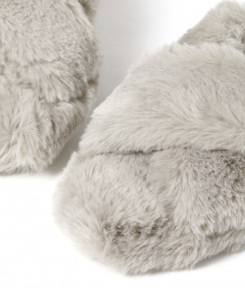 BAYFLOW（ベイフロー）の「BFファークロスルームスリッパ（ルームシューズ/スリッパ・レディース・グレー/カーキ・LARGE/MEDIUM）」の3枚目の写真