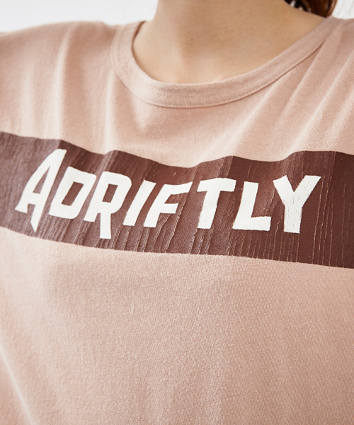 Another Edition（アナザーエディション）の「AE ADRIFTLY 5SL ◆（Tシャツ/カットソー・レディース・ネイビー/ベージュ/ダークグリーン・ﾌﾘ-）」の6枚目の写真