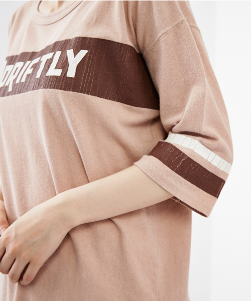 Another Edition（アナザーエディション）の「AE ADRIFTLY 5SL ◆（Tシャツ/カットソー・レディース・ネイビー/ベージュ/ダークグリーン・ﾌﾘ-）」の7枚目の写真