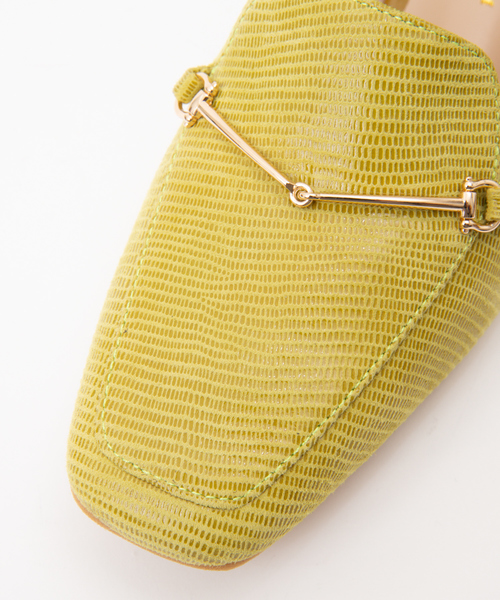 PICHE ABAHOUSE（ピシェ アバハウス）の「バブーシュ ビットモカ スクエアトゥ ローファー（ローファー・レディース・ブラック/グレー/ブラウン/マスタード・34/35/36/37/38/39/40）」の5枚目の写真