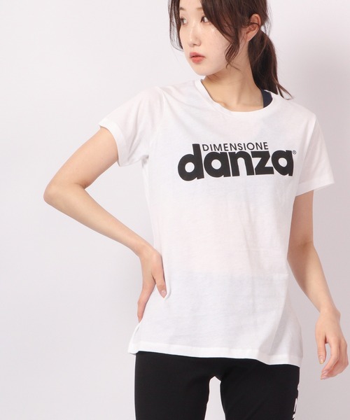 DIMENSIONE danza（ディメンシオーネ ダンツァ）の「フロントロゴTシャツ（Tシャツ/カットソー・レディース・ブラック/レッド/ホワイト・MEDIUM/SMALL）」の4枚目の写真