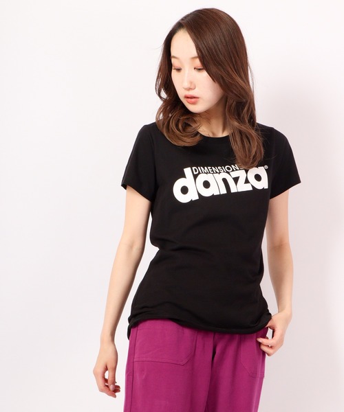 DIMENSIONE danza（ディメンシオーネ ダンツァ）の「フロントロゴTシャツ（Tシャツ/カットソー・レディース・ブラック/レッド/ホワイト・MEDIUM/SMALL）」の9枚目の写真