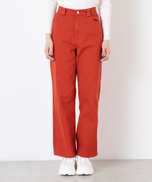 WEGO(ウィゴー)の「WEGO/カラーワイドルーズパンツ(スラックス・レディース・ブラック/パープル/オレンジ/ブルー・FREE)」の17枚目の写真