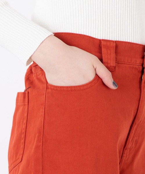 WEGO(ウィゴー)の「WEGO/カラーワイドルーズパンツ(スラックス・レディース・ブラック/パープル/オレンジ/ブルー・FREE)」の21枚目の写真