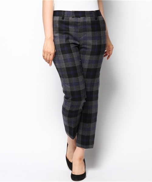 UNITED ARROWS(ユナイテッドアローズ)の「○UAB W/PU チェック パンツ ◆(スラックス・レディース・ネイビー/ブラック・36/40/38/34)」の14枚目の写真