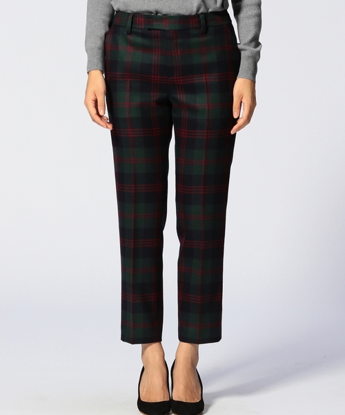 UNITED ARROWS(ユナイテッドアローズ)の「○UAB W/PU チェック パンツ ◆(スラックス・レディース・ネイビー/ブラック・36/40/38/34)」の7枚目の写真