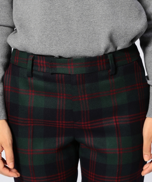 UNITED ARROWS(ユナイテッドアローズ)の「○UAB W/PU チェック パンツ ◆(スラックス・レディース・ネイビー/ブラック・36/40/38/34)」の9枚目の写真