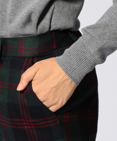 UNITED ARROWS(ユナイテッドアローズ)の「○UAB W/PU チェック パンツ ◆(スラックス・レディース・ネイビー/ブラック・36/40/38/34)」の10枚目の写真