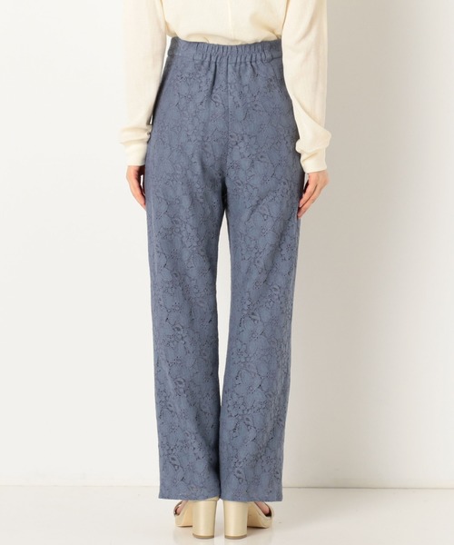 archives（アルシーヴ）の「レースストレートフレアパンツ（その他パンツ・レディース・ブラック/オフホワイト/ブルー・MEDIUM）」の8枚目の写真