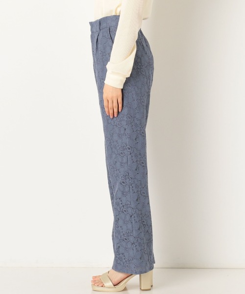 archives（アルシーヴ）の「レースストレートフレアパンツ（その他パンツ・レディース・ブラック/オフホワイト/ブルー・MEDIUM）」の13枚目の写真