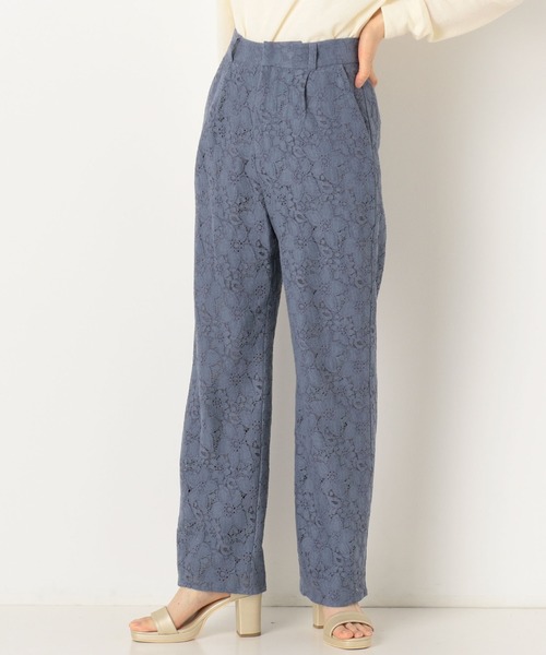 archives（アルシーヴ）の「レースストレートフレアパンツ（その他パンツ・レディース・ブラック/オフホワイト/ブルー・MEDIUM）」の14枚目の写真