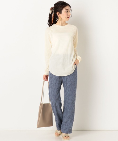 archives（アルシーヴ）の「レースストレートフレアパンツ（その他パンツ・レディース・ブラック/オフホワイト/ブルー・MEDIUM）」の16枚目の写真