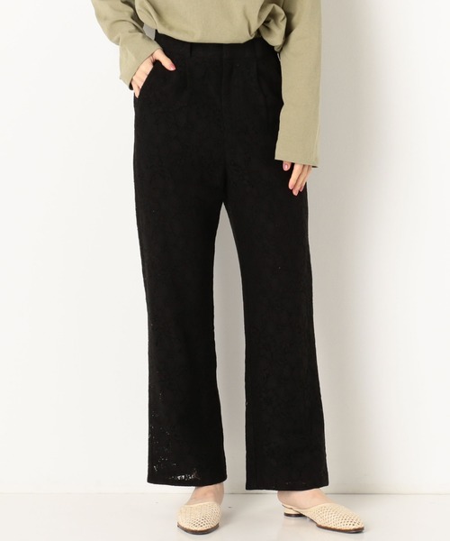 archives（アルシーヴ）の「レースストレートフレアパンツ（その他パンツ・レディース・ブラック/オフホワイト/ブルー・MEDIUM）」の20枚目の写真