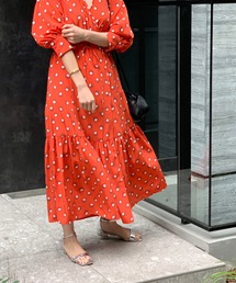 ADAM ET ROPE' | GERBERAプリントワンピース(ワンピース)