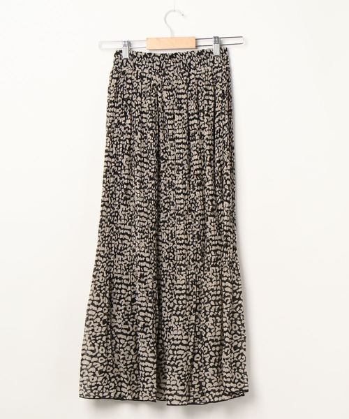 SpRay（スプレイ）の「ヒョウ柄消しプリーツスカート（スカート・レディース・ブラック/ベージュ・FREE）」の10枚目の写真