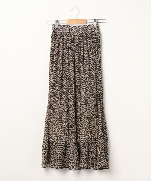 SpRay（スプレイ）の「ヒョウ柄消しプリーツスカート（スカート・レディース・ブラック/ベージュ・FREE）」の15枚目の写真