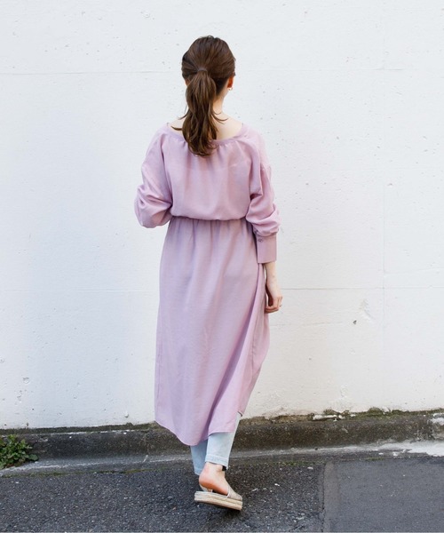 flower(フラワー)の「シアーカシュクールワンピース(ワンピース・レディース・ベージュ/ピンク・FREE)」の17枚目の写真