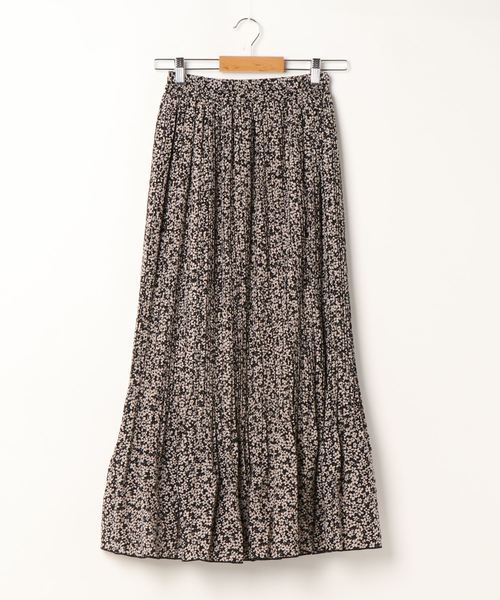 SpRay（スプレイ）の「花柄消しプリーツスカート（スカート・レディース・ブラック/ブルー・FREE）」の10枚目の写真