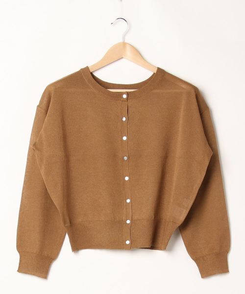 B.C STOCK(ベーセーストック)の「2WAYシースルーカーディガン(カーディガン/ボレロ・レディース・ホワイト/パープル/キャメル/ブラック・FREE)」の11枚目の写真