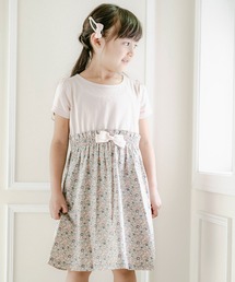 Catherine Cottage | 半袖リボンドッキングワンピース(ワンピース)