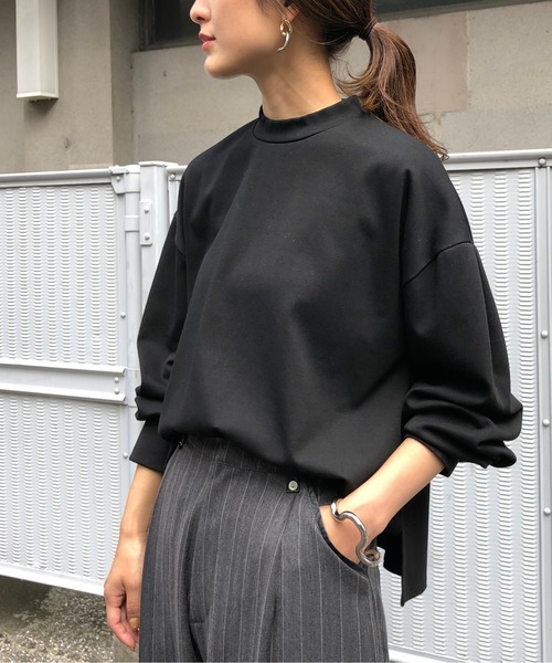 &g'aime（アンジェム）の「【&g'aime】ボリュームスリーブトップス（スウェット・レディース・ホワイト/ブラック/ダークブラウン・FREE）」の2枚目の写真