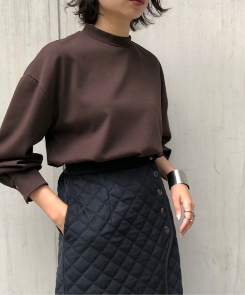 &g'aime（アンジェム）の「【&g'aime】ボリュームスリーブトップス（スウェット・レディース・ホワイト/ブラック/ダークブラウン・FREE）」の4枚目の写真
