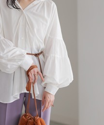 ADAM ET ROPE' | ティアードギャザースリーブブラウス(シャツ/ブラウス)