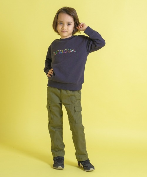 FRUIT OF THE LOOM（フルーツオブザルーム）の「キッズ ホイルプリントスウェットシャツ / 長袖 / スウェット / 前面 / ロゴ / プリント / ユニセックス（スウェット・キッズ・ブラック/グレー/ホワイト・90-100cm/110-120cm/130-140cm）」の17枚目の写真